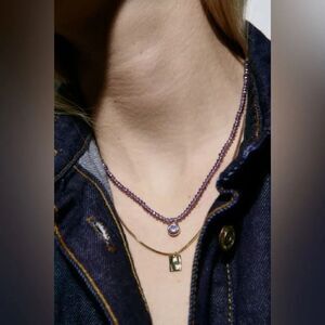 ZARA PACK OF MEDALLION GLASS NECKLACES